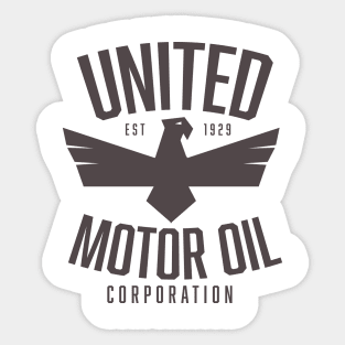 United Motor Oil Corporation Sticker